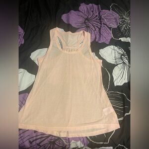 Light Pink Racerback Tank Top, Large